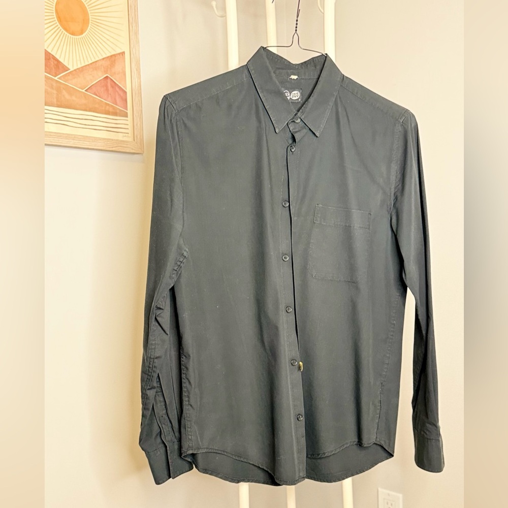 Cheap Monday Charcoal Button-Up Shirt